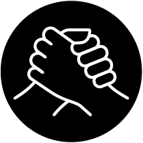 Handshake icon.