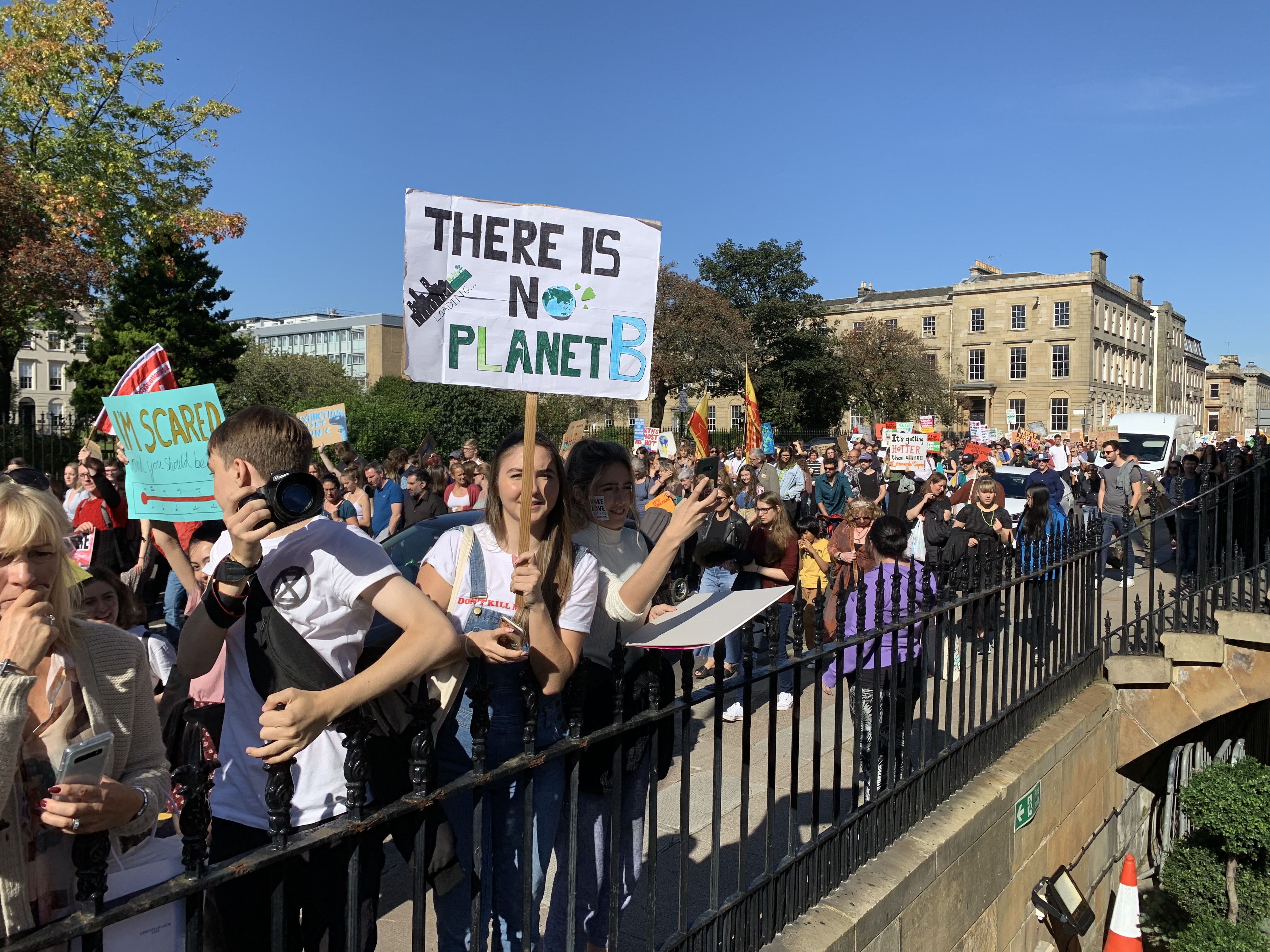 Climate strike march - Glasgow - 2019