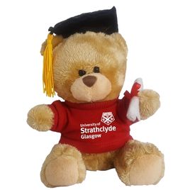 Strathclyde teddy bear with graduation hat