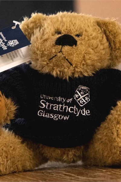 University of Strathclyde branded teddy bear.