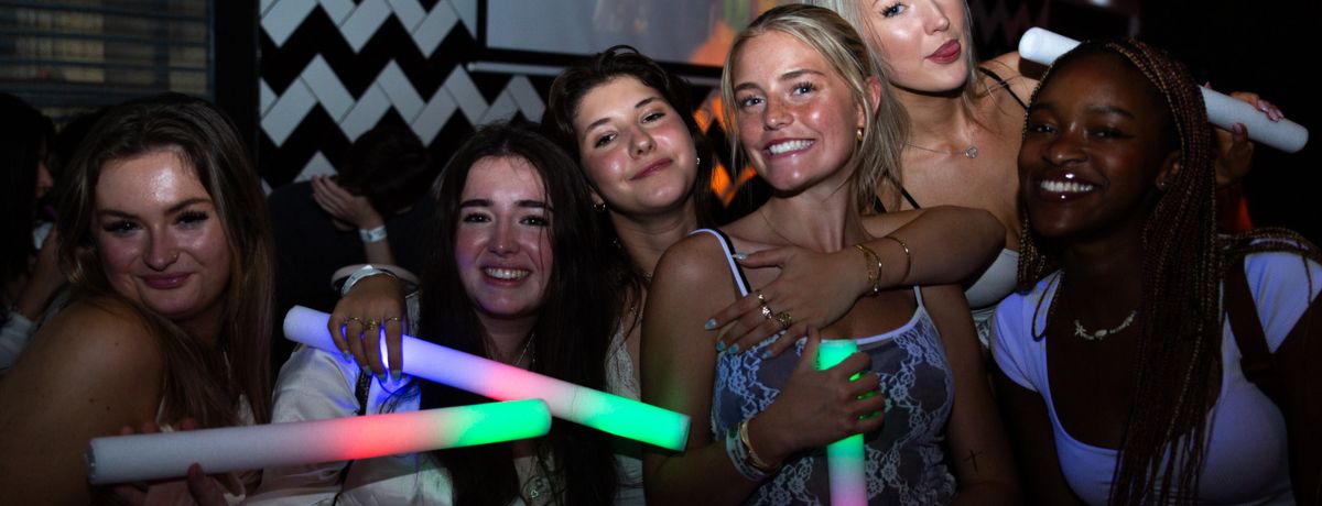 Students at The Terrace White T-Shirt Party