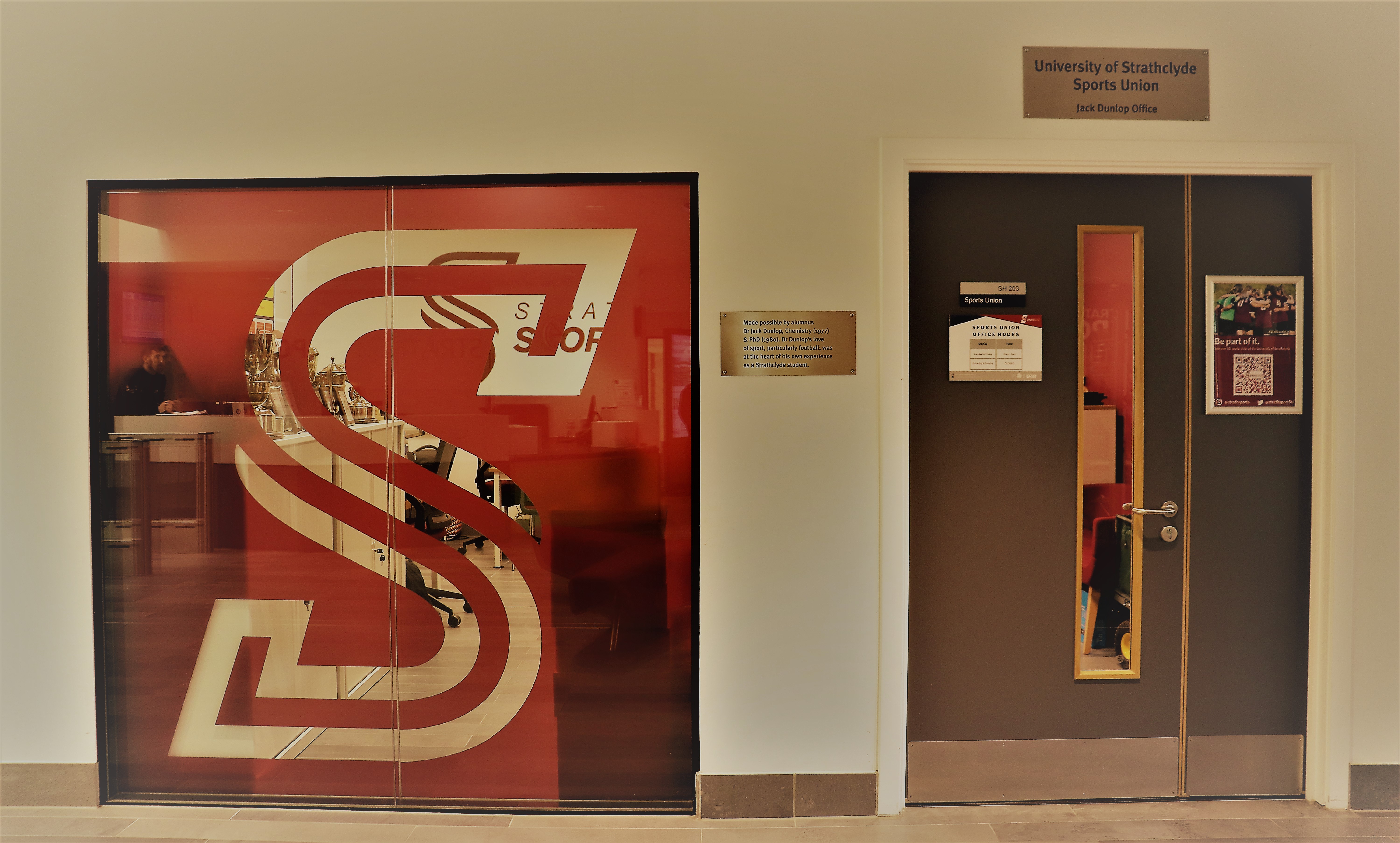 Sports Union office space in Strathclyde Sport