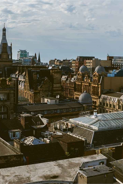 A view over Glasgow rooftops