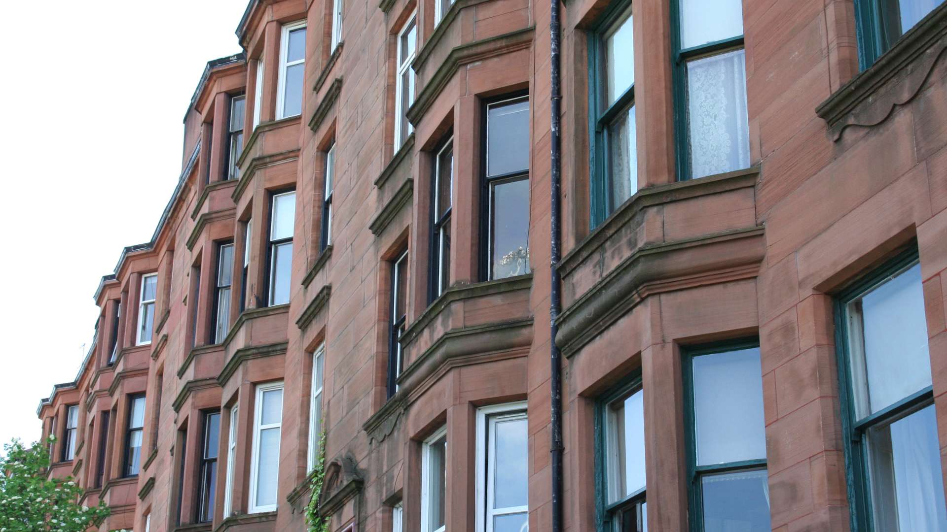 Row of tenement windows