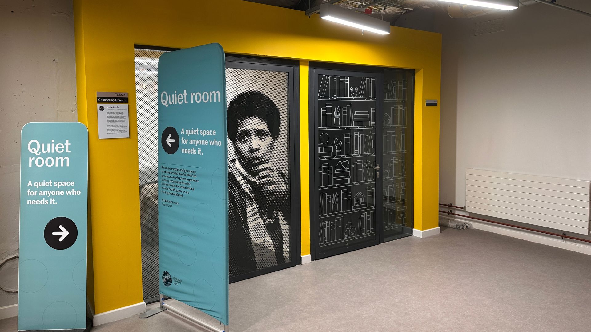 A quiet space for anyone who needs it.