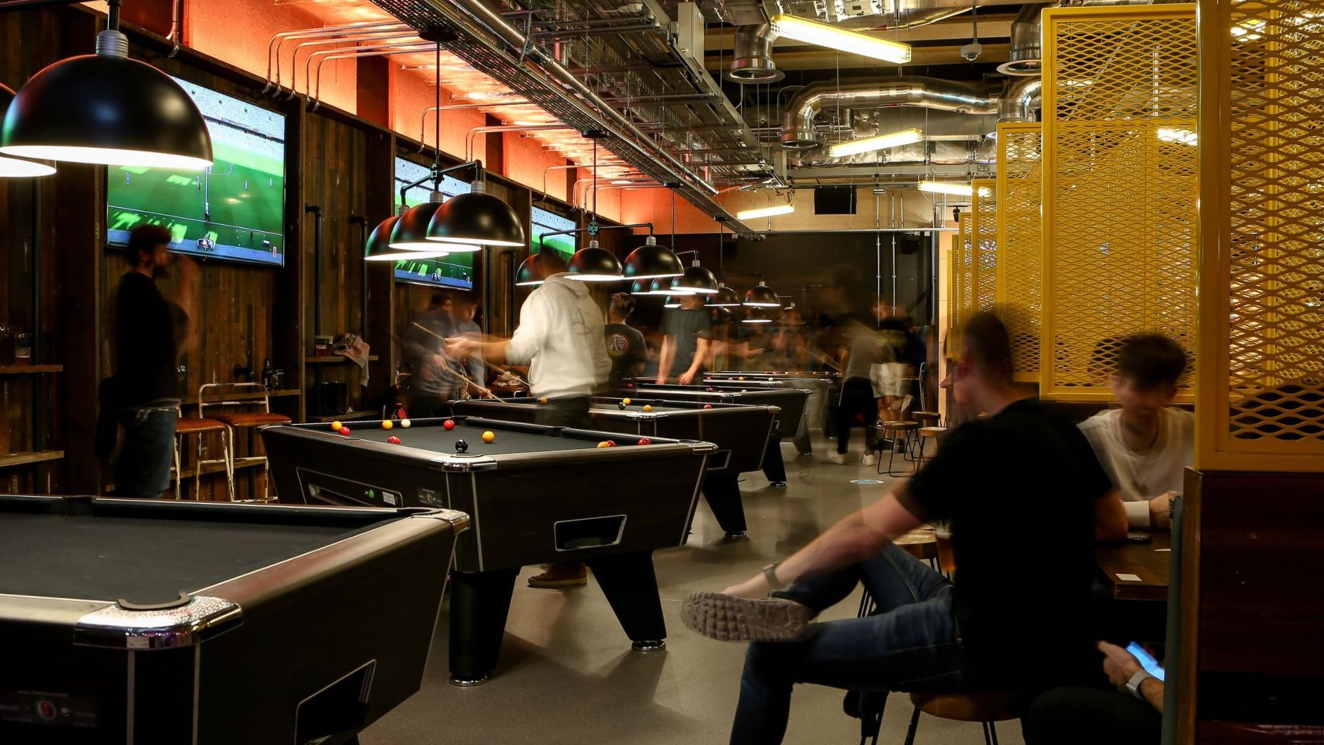 Pool tables at The Terrace