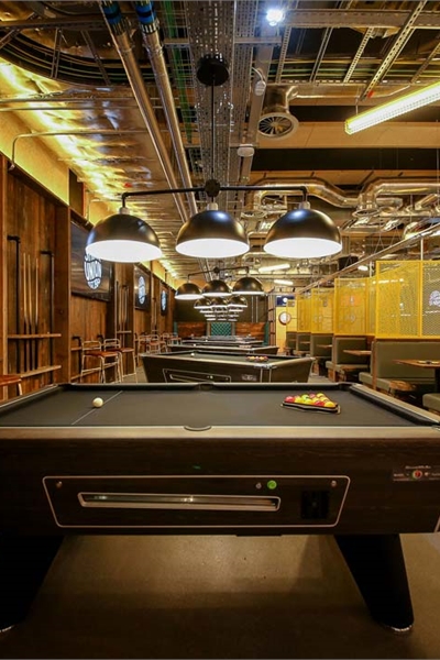 Pool tables at The Terrace