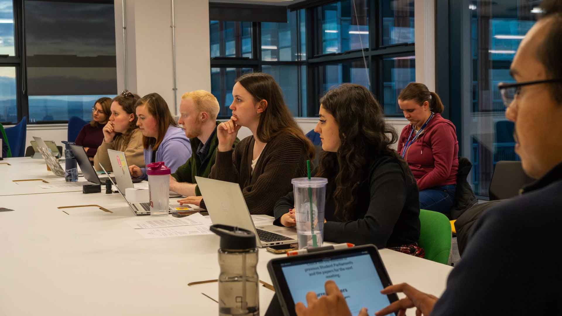 Strathclyde students during Student Parliament